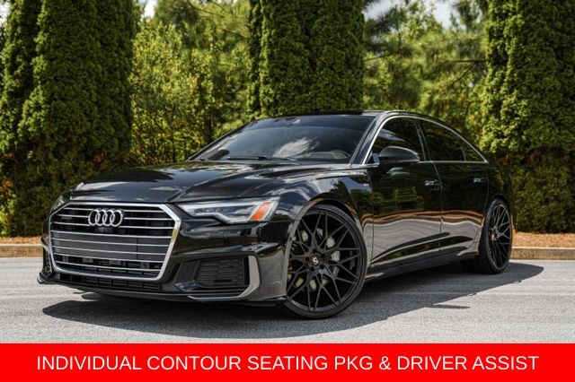 Black Metallic 2019 Audi A6 Sedan All-Wheel Drive 7-Speed Automatic