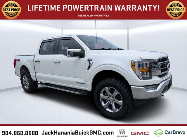 White Metallic 2021 Ford F-150 Pickup Truck Four-Wheel Drive Automatic