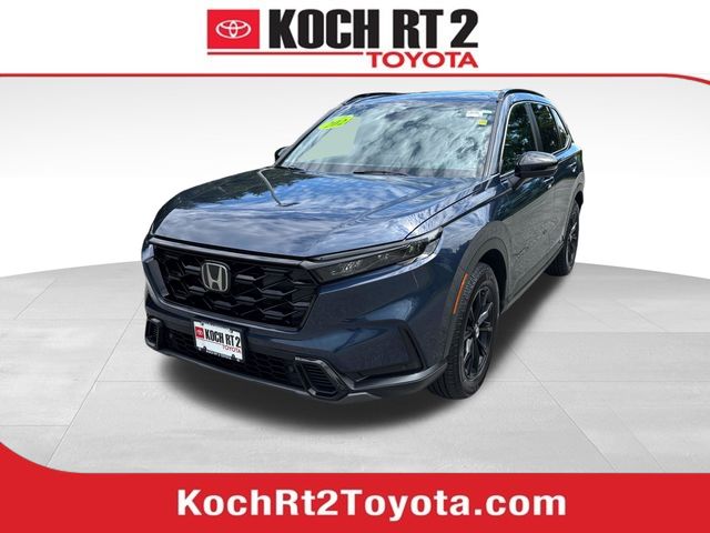 Canyon River Blue Metallic 2024 Honda CR-V Hybrid SUV / Crossover All-Wheel Drive Continuously Variable Transmission