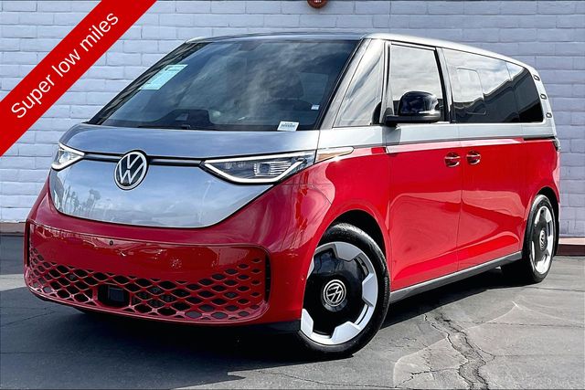 Cherry Red 2025 Volkswagen ID.Buzz Pro S Plus 4Motion Minivan All-Wheel Drive Automatic