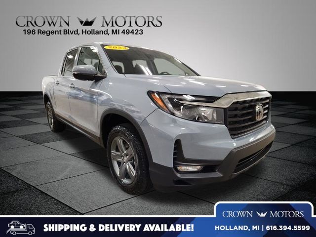 Gray Pearl 2023 Honda Ridgeline Pickup Truck All-Wheel Drive 9-Speed Automatic