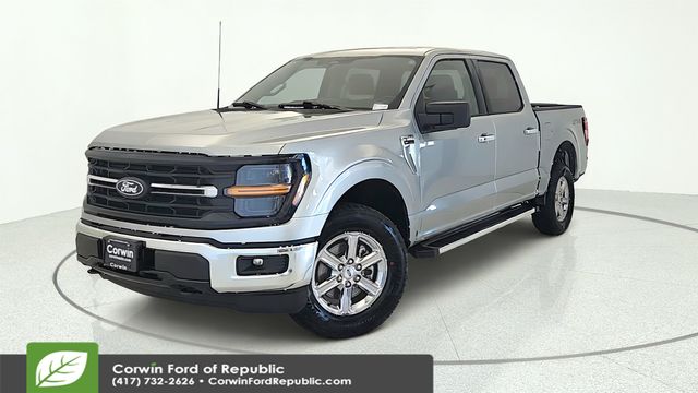 Silver Metallic 2025 Ford F-150 Pickup Truck Four-Wheel Drive Automatic