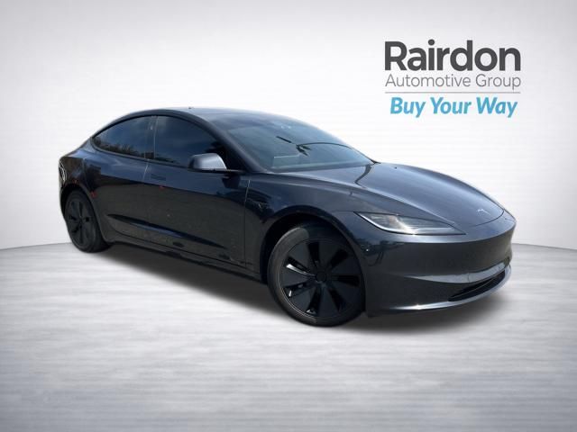 Diamond Black 2025 Tesla Model 3 Long Range AWD Sedan All-Wheel Drive 1-Speed Automatic