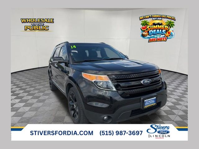 Tuxedo Black Metallic 2014 Ford Explorer XLT 4WD SUV / Crossover All-Wheel Drive 6-Speed Automatic