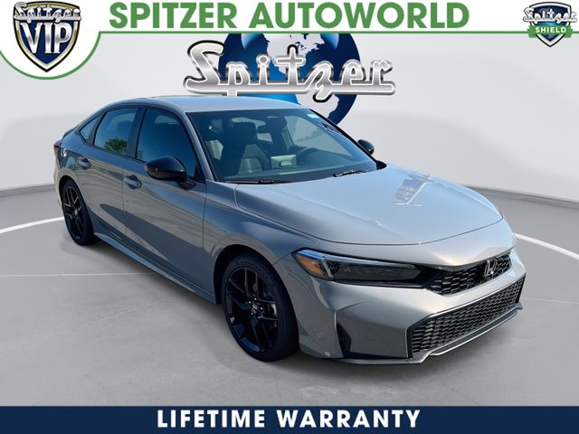 Urban Gray Pearl 2026 Honda Civic Sport FWD Sedan Front-Wheel Drive Continuously Variable Transmission