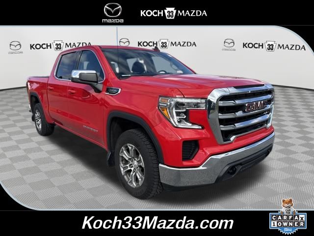Cardinal Red 2019 GMC Sierra 1500 SLE Crew Cab 4WD Pickup Truck Four-Wheel Drive 8-Speed Automatic