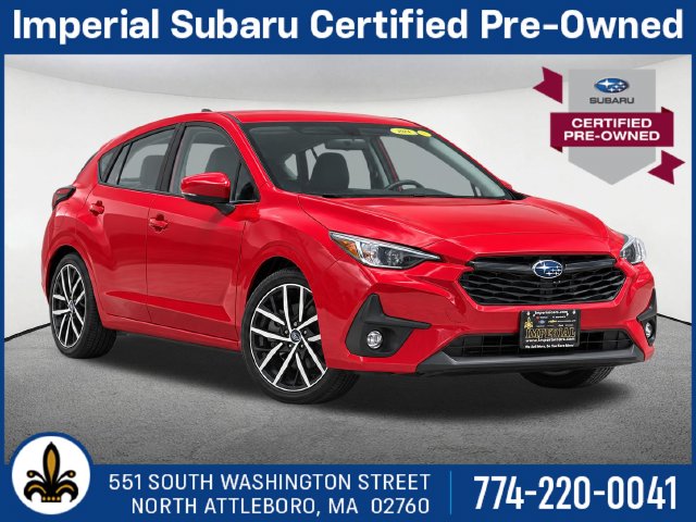 Pure Red 2024 Subaru Impreza Wagon All-Wheel Drive Continuously Variable Transmission