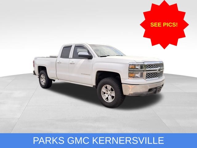 Summit White 2014 Chevrolet Silverado 1500 LT Double Cab 4WD Pickup Truck Four-Wheel Drive 6-Speed Automatic Overdrive