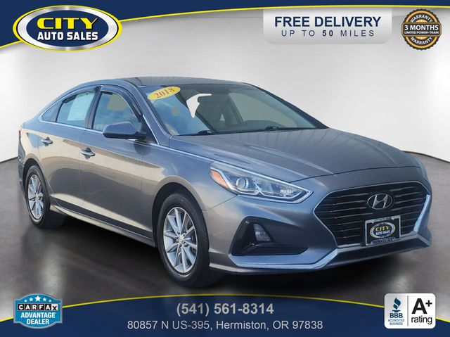 Machine Gray 2018 Hyundai Sonata SE FWD Sedan Front-Wheel Drive 6-Speed Automatic