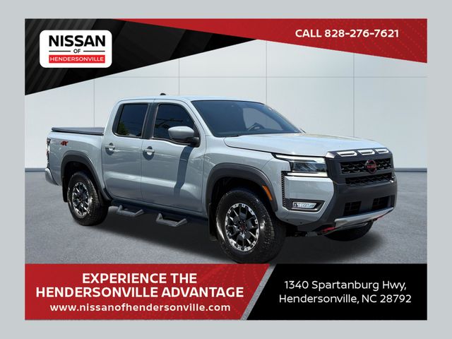 Boulder Gray 2025 Nissan Frontier PRO-4X Crew Cab 4WD Pickup Truck Four-Wheel Drive 9-Speed Automatic Overdrive