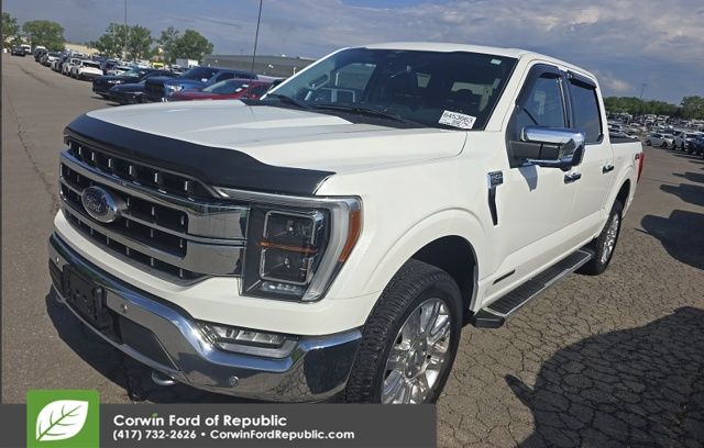 White Metallic 2023 Ford F-150 Pickup Truck Four-Wheel Drive Automatic