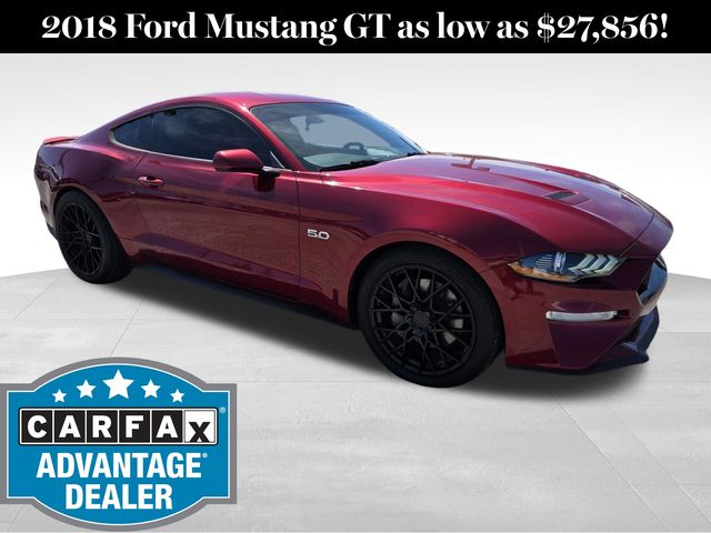 Ruby Red Metallic 2018 Ford Mustang GT Coupe RWD Coupe Rear-Wheel Drive Automatic