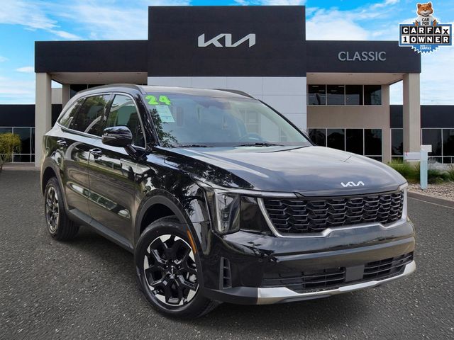 Ebony Black 2024 Kia Sorento S AWD SUV / Crossover All-Wheel Drive 8-Speed Automatic