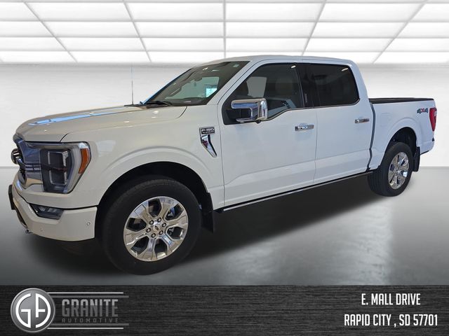White Metallic 2021 Ford F-150 Pickup Truck Four-Wheel Drive Automatic