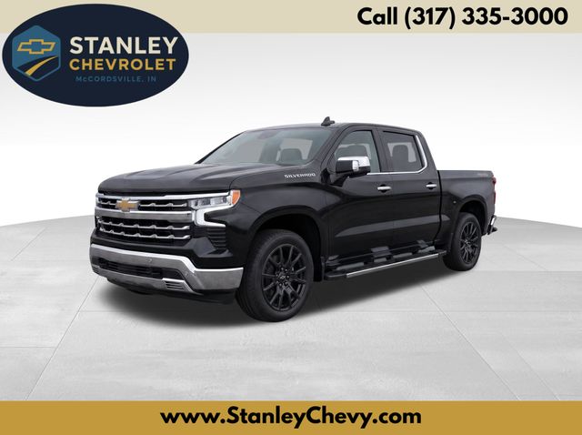 Black 2022 Chevrolet Silverado 1500 Pickup Truck Four-Wheel Drive Automatic