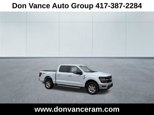 White Metallic 2025 Ford F-150 XLT SuperCrew 4WD Pickup Truck Four-Wheel Drive Automatic