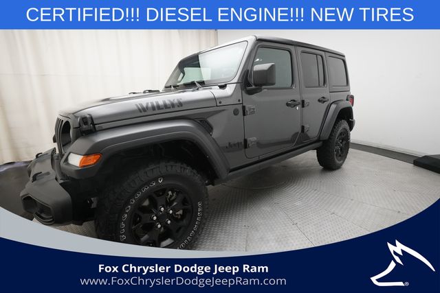 Gray (Granite Crystal Metallic Clearcoat) 2022 Jeep Wrangler SUV / Crossover Four-Wheel Drive 8-Speed Automatic