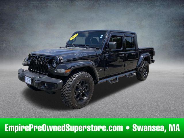 Black Clearcoat 2021 Jeep Gladiator Pickup Truck Four-Wheel Drive 8-Speed Automatic