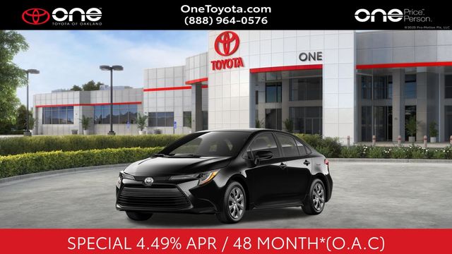 Midnight Black Metallic 2026 Toyota Corolla Sedan Front-Wheel Drive Continuously Variable Transmission