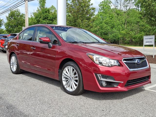 Venetian Red Pearl 2015 Subaru Impreza 2.0i Limited Sedan All-Wheel Drive Continuously Variable Transmission