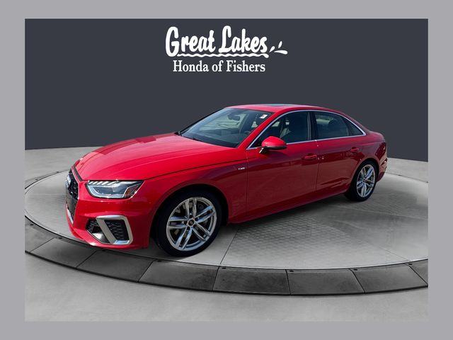 Progressive Red Metallic 2024 Audi A4 Sedan All-Wheel Drive 7-Speed Automatic