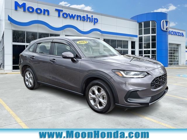 Gray (Modern Steel Metallic) 2023 Honda HR-V LX AWD SUV / Crossover All-Wheel Drive Continuously Variable Transmission