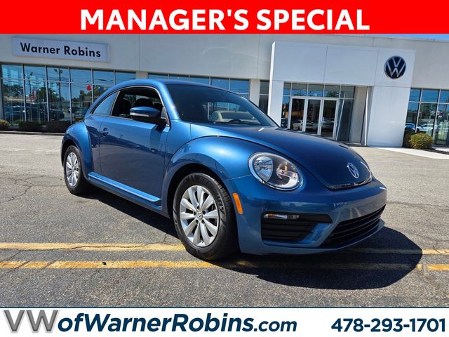 Blue 2019 Volkswagen Beetle 2.0T S Hatchback FWD Hatchback Front-Wheel Drive 6-Speed Automatic