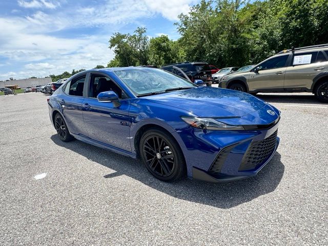 Blue 2025 Toyota Camry Sedan Front-Wheel Drive Continuously Variable Transmission