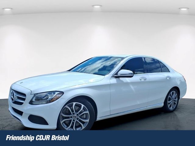 designo Cashmere White Magno (Matte Finish) 2018 Mercedes-Benz C-Class Sedan Rear-Wheel Drive 9-Speed Automatic