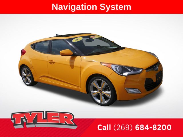26.2 Yellow 2017 Hyundai Veloster Value Edition FWD Coupe Front-Wheel Drive 6-Speed Dual Clutch