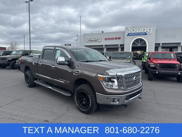 Java Metallic 2018 Nissan Titan XD SL Crew Cab 4WD Pickup Truck Four-Wheel Drive 7-Speed Automatic