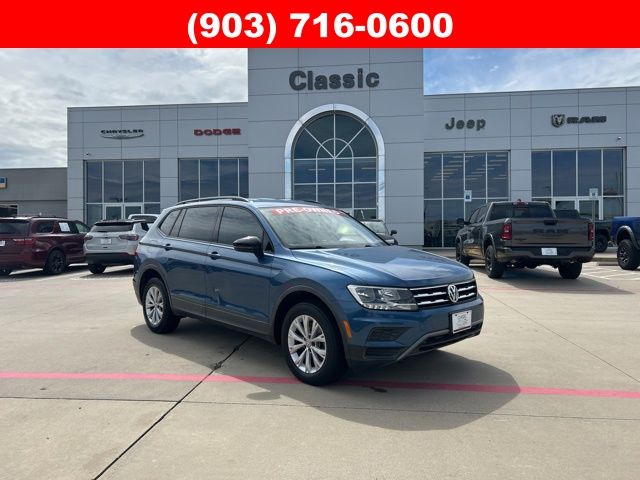 Silk Blue Metallic 2018 Volkswagen Tiguan S SUV / Crossover Front-Wheel Drive 8-Speed Automatic