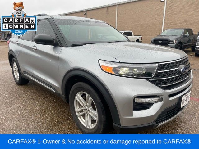 Silver Metallic 2023 Ford Explorer XLT RWD SUV / Crossover Rear-Wheel Drive Automatic