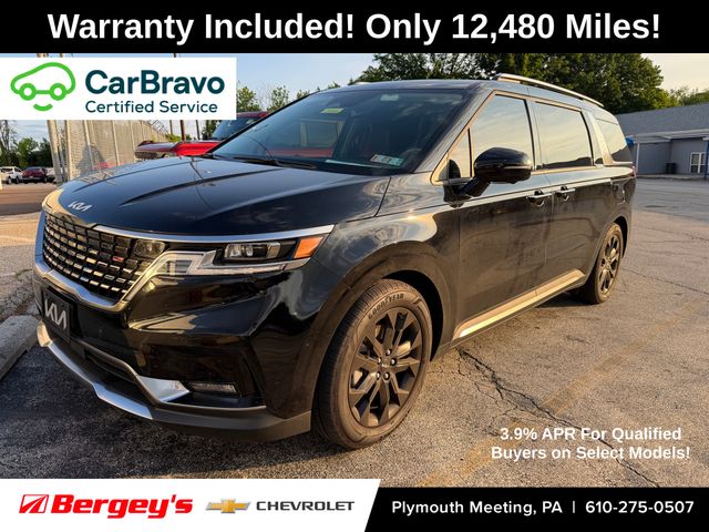 Aurora Black Pearl 2024 Kia Carnival Minivan Front-Wheel Drive 8-Speed Automatic