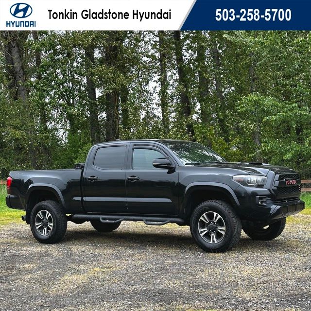 Black 2017 Toyota Tacoma TRD Off Road V6 Double Cab LB 4WD Pickup Truck Four-Wheel Drive 6-Speed Automatic