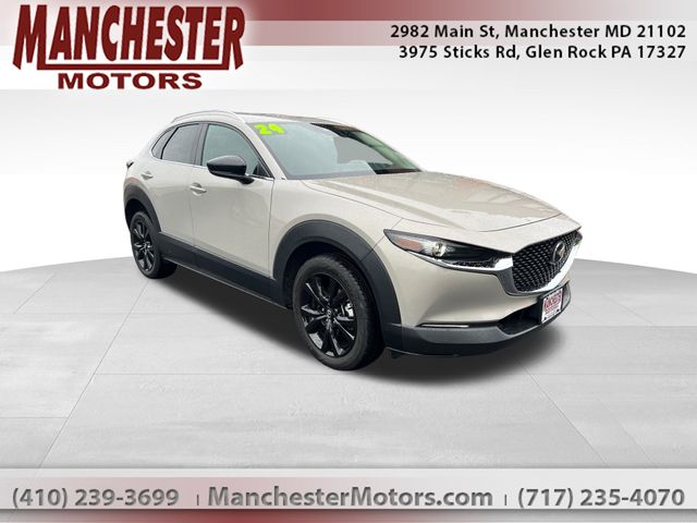 Gray (Platinum Quartz Metallic) 2024 Mazda CX-30 2.5 S Select Sport AWD SUV / Crossover All-Wheel Drive 6-Speed Automatic