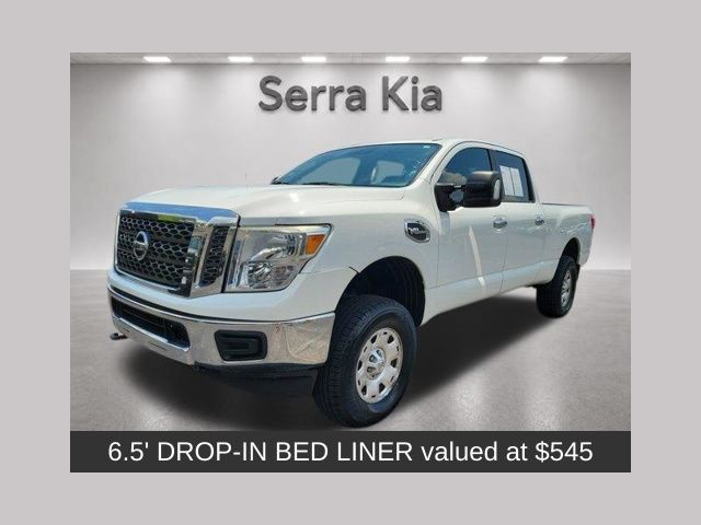 Glacier White 2018 Nissan Titan Pickup Truck  7-Speed Automatic