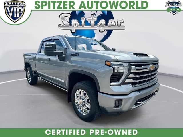 Sterling Gray Metallic 2024 Chevrolet Silverado 3500HD High Country Crew Cab 4WD Pickup Truck Four-Wheel Drive Automatic