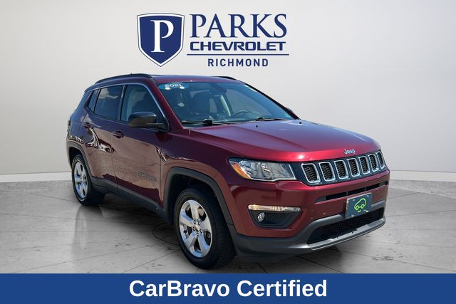 Velvet Red Pearlcoat 2021 Jeep Compass Latitude FWD SUV / Crossover Front-Wheel Drive 6-Speed Automatic