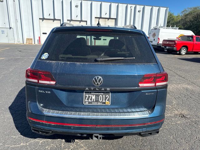 2023 Tourmaline Blue Metallic Volkswagen Atlas 3.6L V6 SEL R-Line AWD SUV