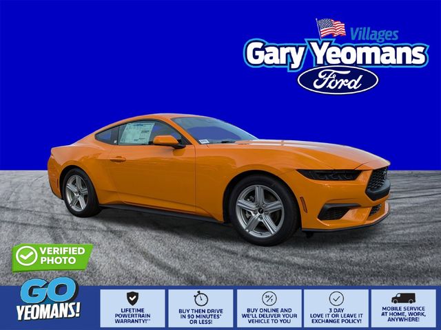 Orange 2026 Ford Mustang EcoBoost Fastback RWD Coupe Rear-Wheel Drive Automatic