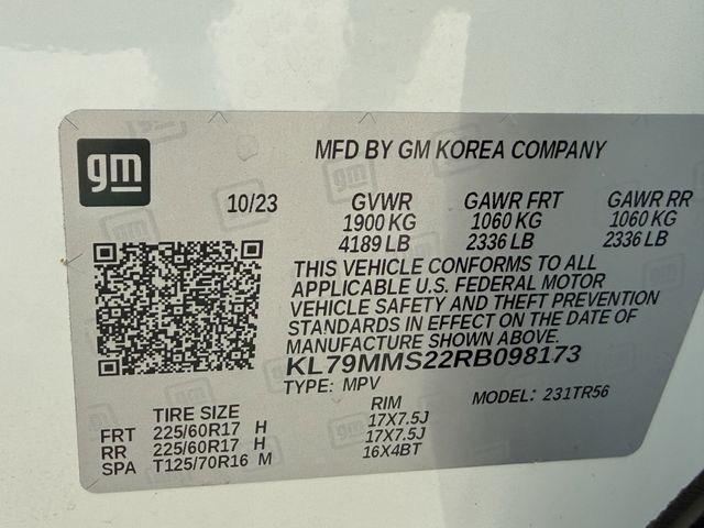 2024 Chevrolet TrailBlazer LS White at Bayway Cadillac of The Woodlands