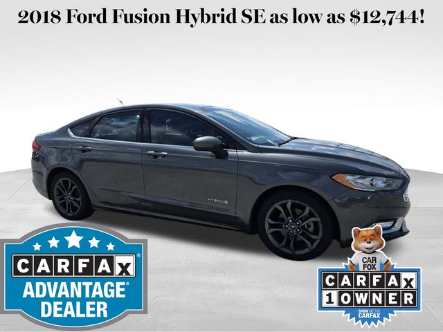 Gray (Magnetic) 2018 Ford Fusion Hybrid Sedan Front-Wheel Drive Continuously Variable Transmission
