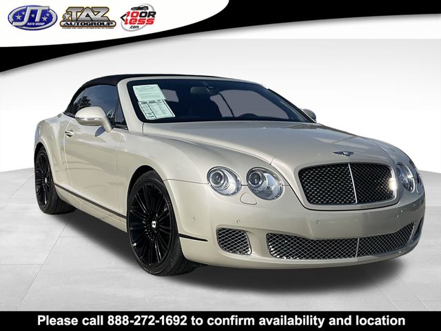 Silver 2010 Bentley Continental GTC Speed AWD Convertible All-Wheel Drive 6-Speed Automatic