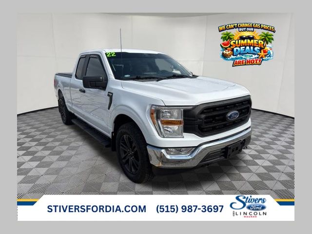 Oxford White 2022 Ford F-150 XL SuperCab 4WD Pickup Truck Four-Wheel Drive Automatic