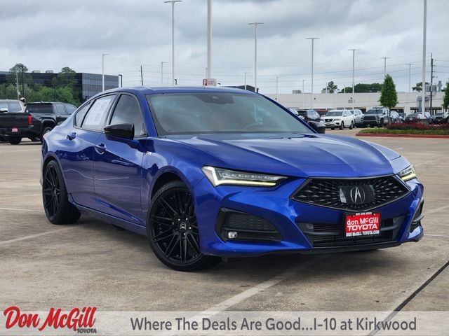 Apex Blue Pearl 2021 Acura TLX FWD with A-Spec Package Sedan Front-Wheel Drive Automatic