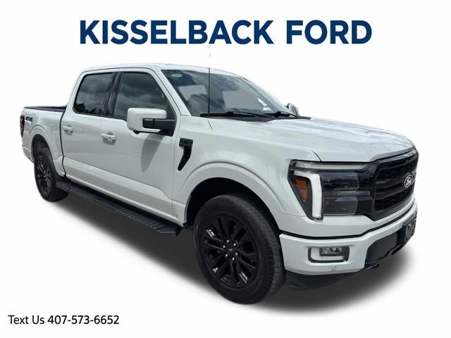 Avalanche Gray 2024 Ford F-150 Lariat SuperCrew 4WD Pickup Truck Four-Wheel Drive Automatic