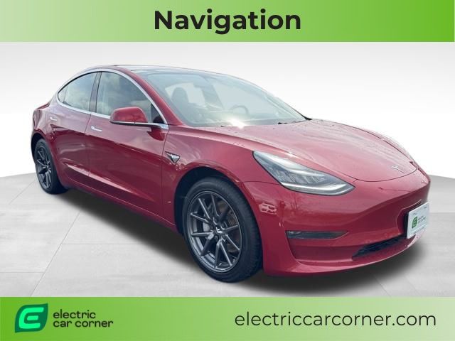 Red Multi-Coat 2018 Tesla Model 3 Long Range RWD Sedan Rear-Wheel Drive 1-Speed Automatic