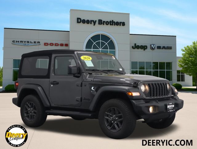 Gray (Granite Crystal Metallic Clearcoat) 2024 Jeep Wrangler SUV / Crossover Four-Wheel Drive 6-Speed Manual