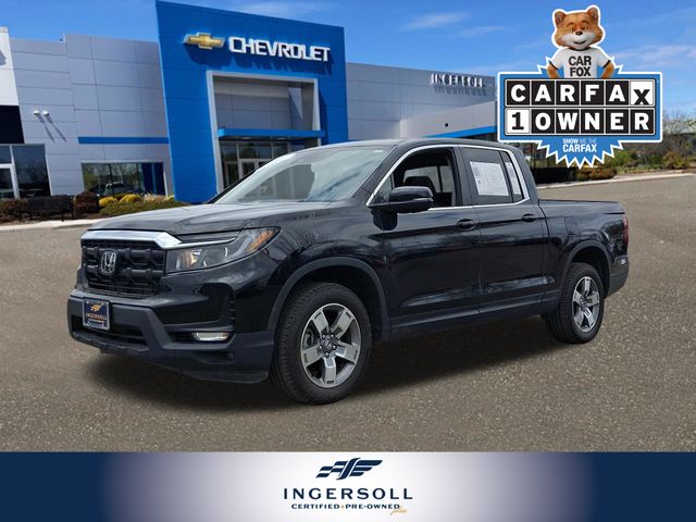 Crystal Black Pearl 2025 Honda Ridgeline RTL AWD Pickup Truck All-Wheel Drive 9-Speed Automatic
